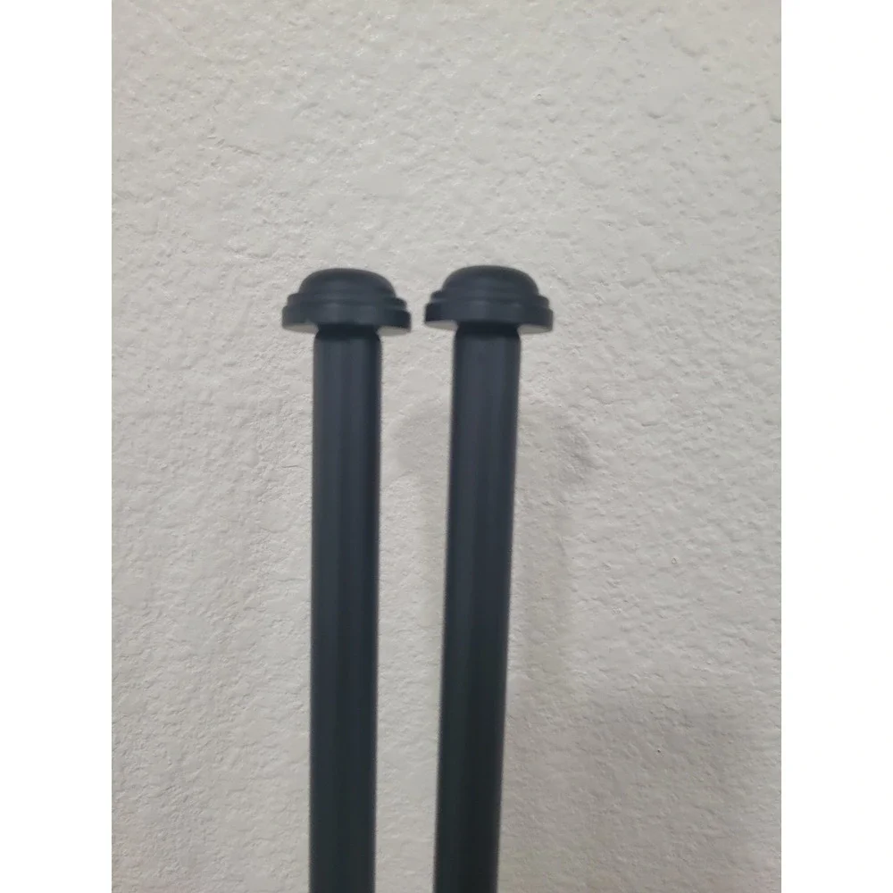 Pottery Barn Teen Basic Triangle Black Telescoping Window Curtain Rod 48-88
